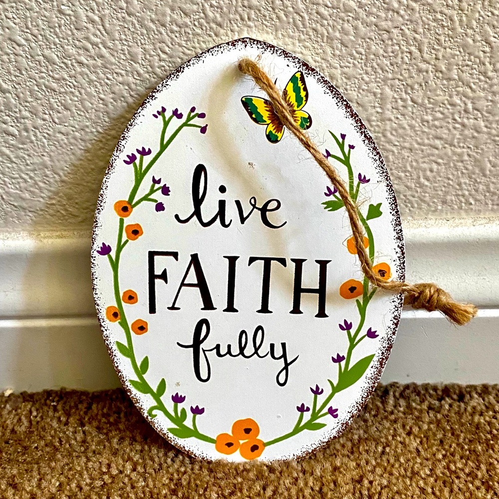 3/$15 LIVE FAITH FULLY WOOD DECOR